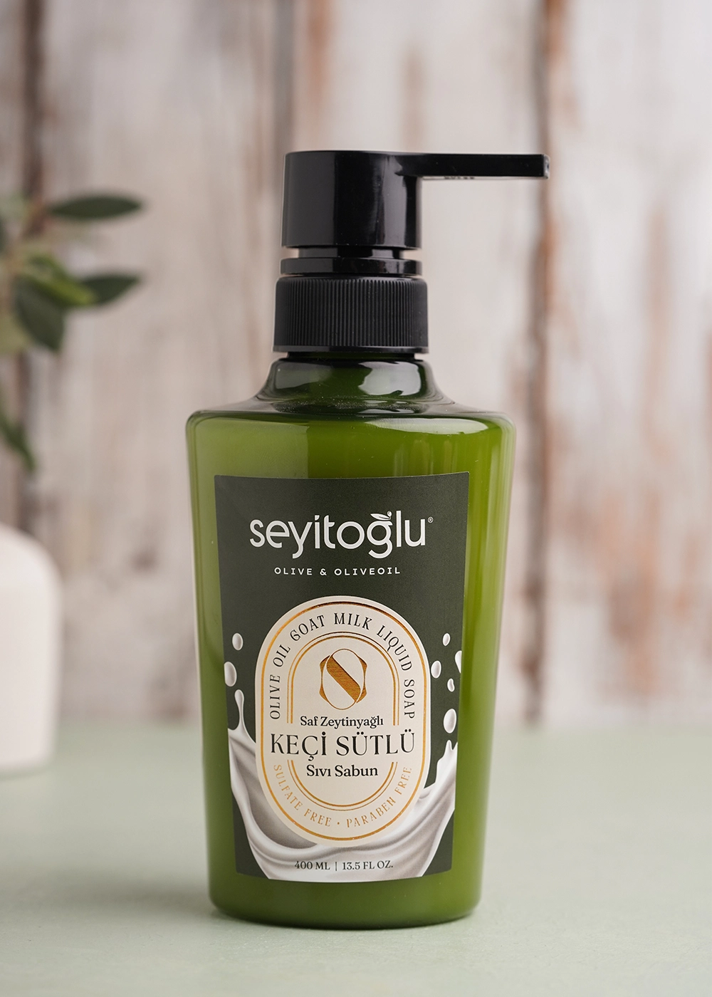 Saf Zeytinyağlı Keçi Sütlü Sıvı Sabun 400 ml