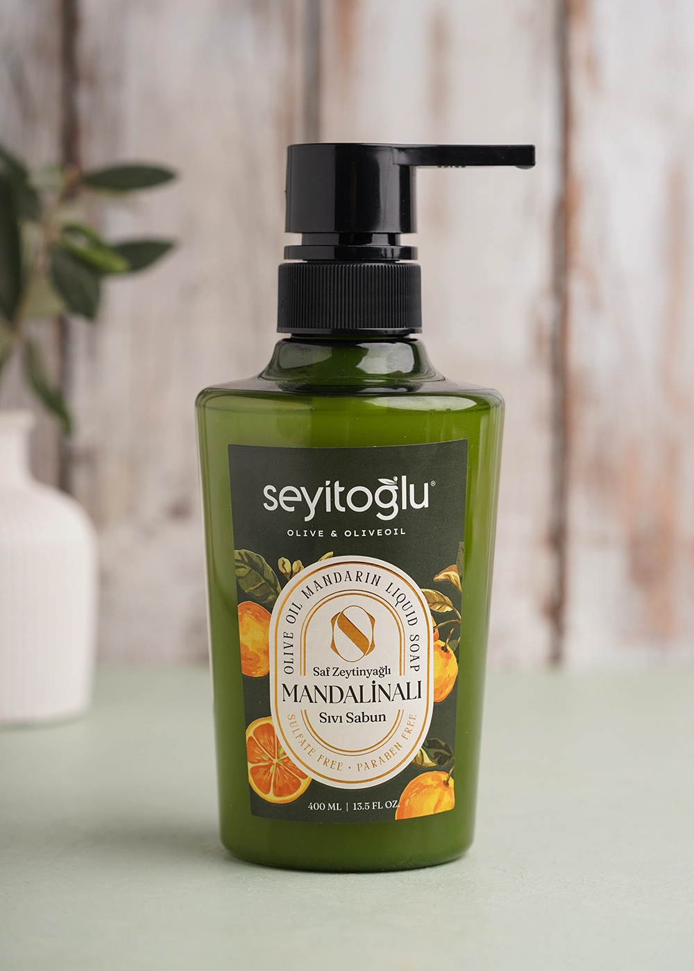 Saf Zeytinyağlı Mandalinalı Sıvı Sabun 400 ml